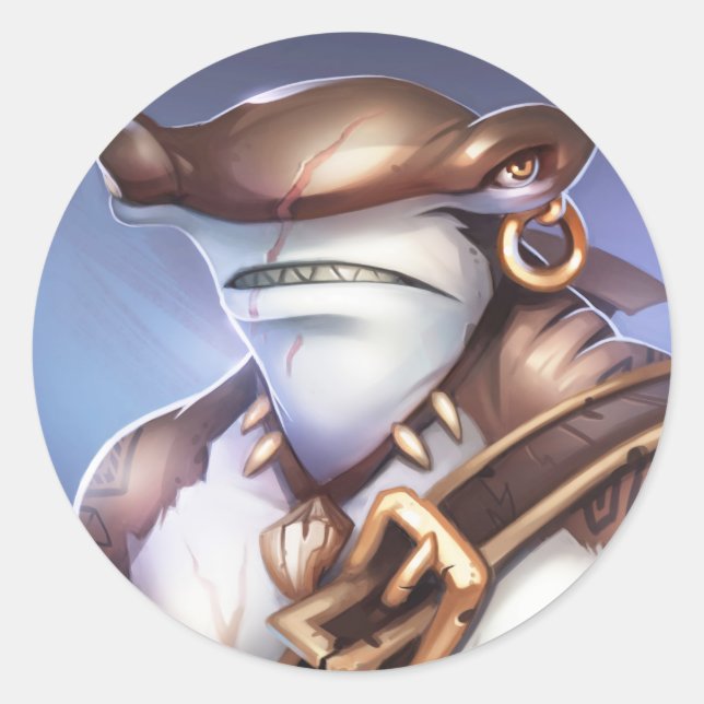 Sticker Rond Pirate101 Mordecai (Devant)