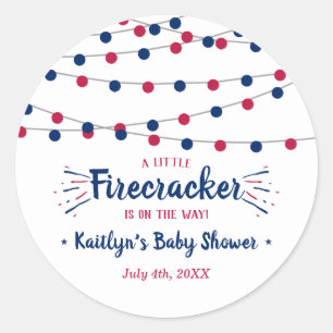Sticker Rond Pirate En Chemin ! baby shower 4 juillet