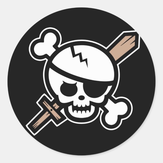 Sticker Rond Pirate Pirate Pete (Devant)
