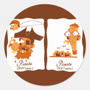 Sticker Rond Pirates