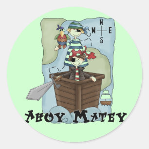 Sticker Rond Pirates oh Tshirs et cadeaux
