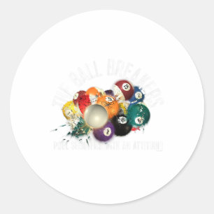Sticker Rond Piscine Amusante Piscine De Ball Breakers Avec Att