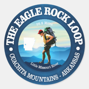 Sticker Rond Piste de boucle Eagle Rock