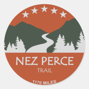 Sticker Rond Piste de Nez Perce