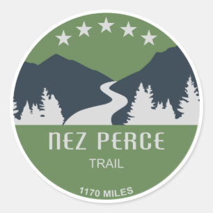Sticker Rond Piste de Nez Perce
