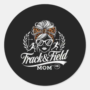 Sticker Rond Piste Et Mère De Terrain Athlète Coureur Mères Jou