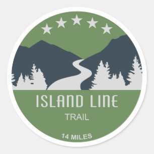 Sticker Rond Piste Island Line