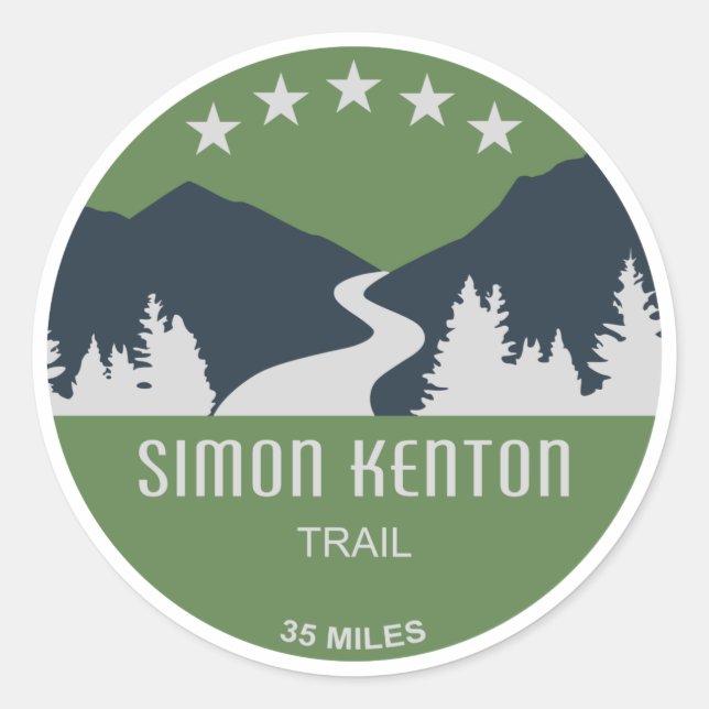 Sticker Rond Piste Simon Kenton (Devant)