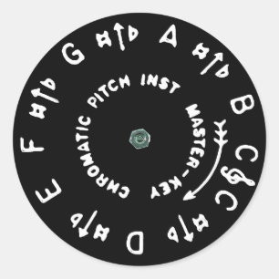 Sticker Rond Pitchpipe noir