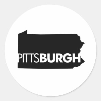 Sticker Rond Pittsburgh
