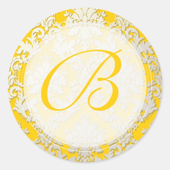 Sticker Rond PixDezine do-it-yourself monogramme+couleur/La Pal (Devant)