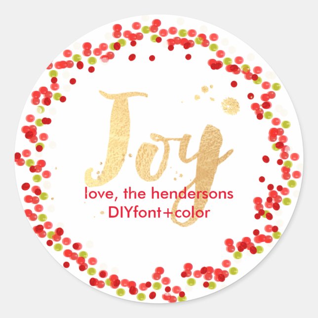 Sticker Rond PixDezine glaise/couronne de vacances (Devant)