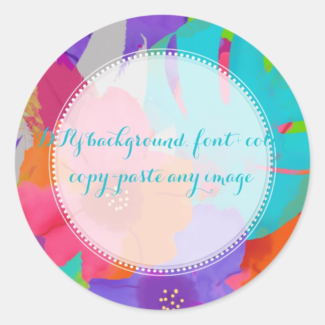 Sticker Rond PixDezines bali kai/DIYbackground (Devant)