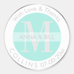 Sticker Rond PixDezines do-it-yourself couleur/bleu/argent/Merc