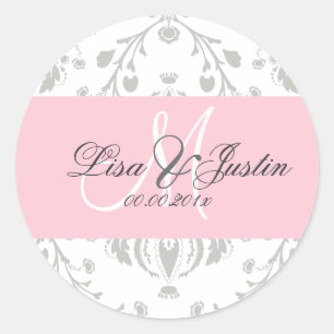 Sticker Rond PixDezines dolcé damask do-it-yourself couleur