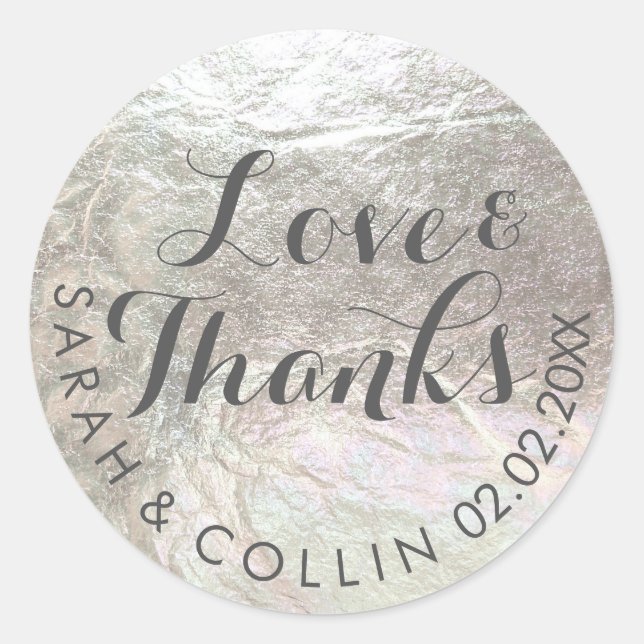 Sticker Rond PixDezines faux argent/amour/merci/do-it-yourself  (Devant)