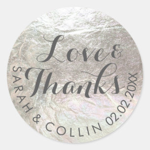 Sticker Rond PixDezines faux argent/amour/merci/do-it-yourself 