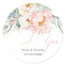 PixDezines Pivoines roses et blanches Merci