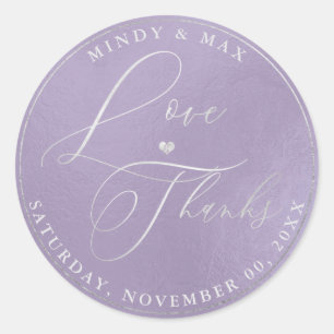 Sticker Rond PixDezines ROMANTIQUE SCRIPT LOVE+MERCI do-it-your