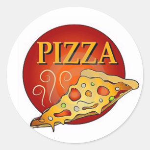Sticker Rond Pizza