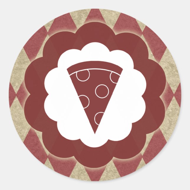 Sticker Rond pizza (Devant)