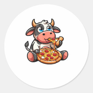 Sticker Rond Pizza Margherita Repas Aliments _5
