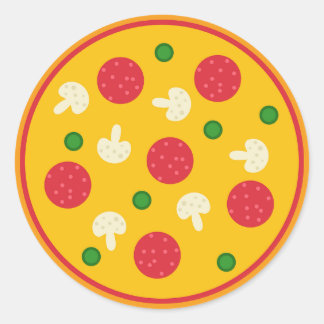 Sticker Rond Pizza Pie