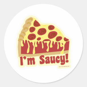 Sticker Rond Pizza profonde tellement hardie