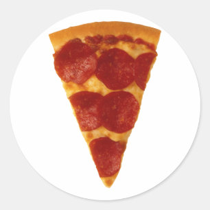Sticker Rond Pizza Slice