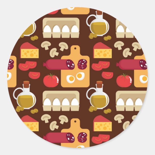 Sticker Rond Pizzas (Devant)