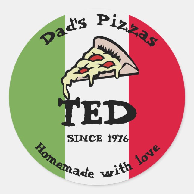 Sticker Rond Pizzas de papa (Devant)