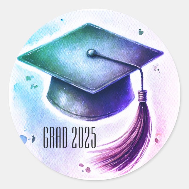 Sticker Rond Plafond de fin d'études 2025 (Devant)