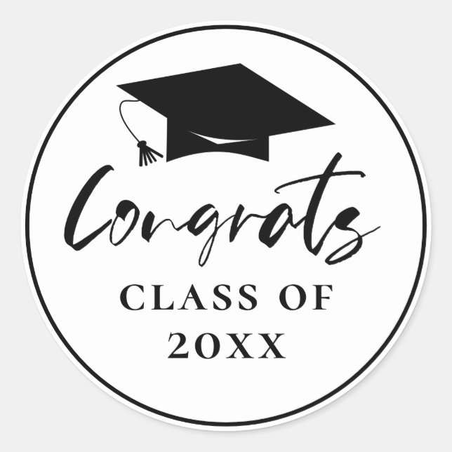 Sticker Rond Plafond d'obtention de diplôme pour Félicats (Devant)