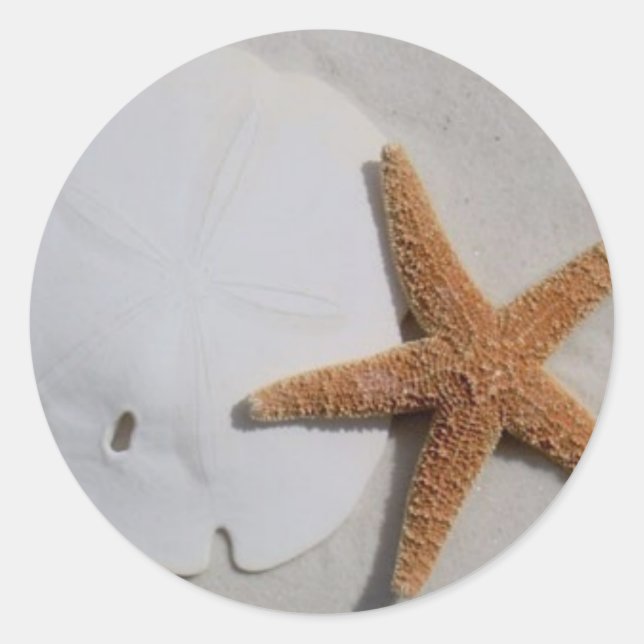 Sticker Rond Plage (Devant)