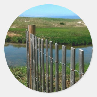 Sticker Rond Plage