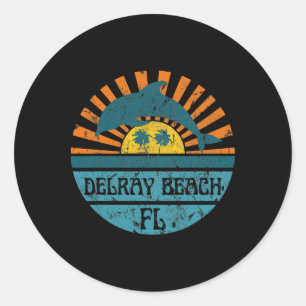 Sticker Rond Plage de Delray