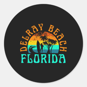 Sticker Rond Plage de Delray _1 