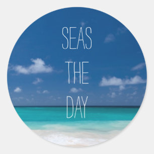 Sticker Rond Plage de mots