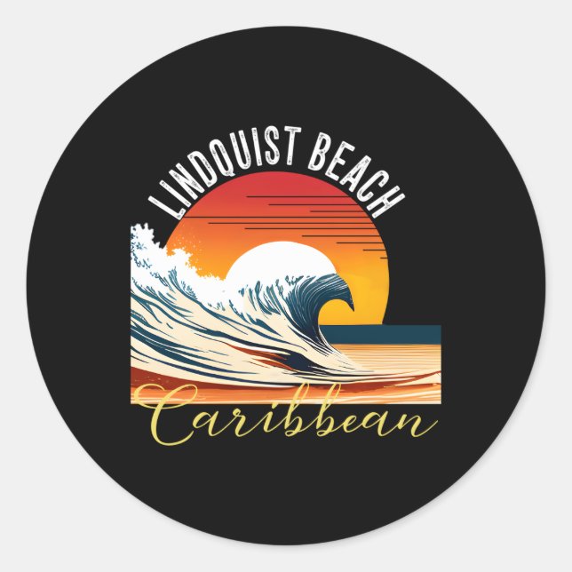 Sticker Rond Plage Lindquist (Devant)