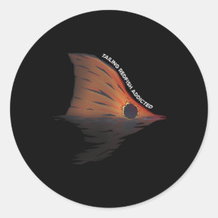 Sticker Rond Plaisanterie pêche au sébaste Plaisanterie pêche a