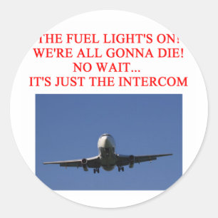 Sticker Rond Plaisanterie PILOTE de ligne aérienne