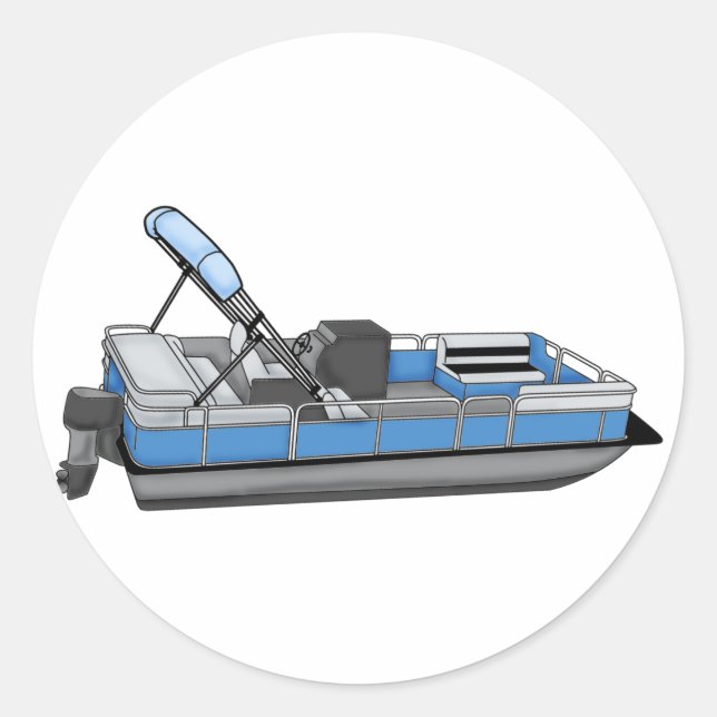 Sticker Rond plaisir ponton (Devant)