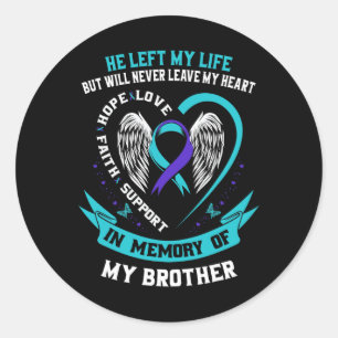 Sticker Rond Plan commémoratif de prévention du suicide