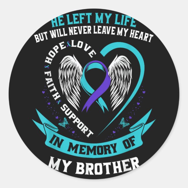 Sticker Rond Plan commémoratif de prévention du suicide (Devant)