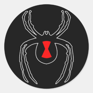 Sticker Rond Plan de la veuve noire