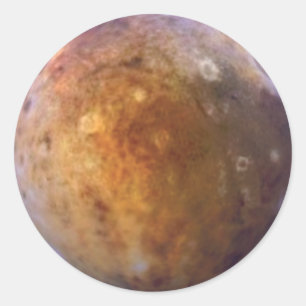 Sticker Rond PLANET PLUTO (système solaire) ~