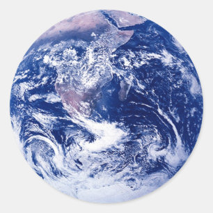 Sticker Rond Planète Terre Espace Extraordinaire Image