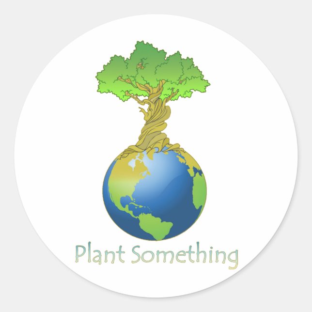 Sticker Rond Plante (Devant)
