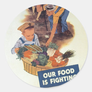 Sticker Rond Plante a Victory Garden