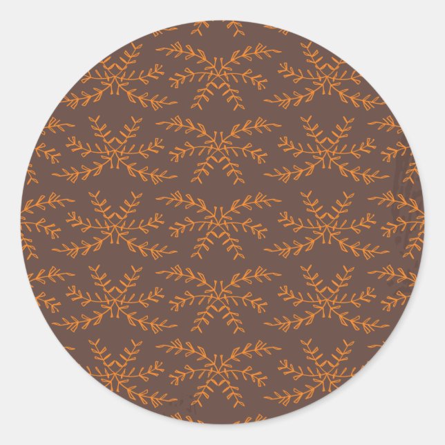 Sticker Rond plante botanique (Devant)